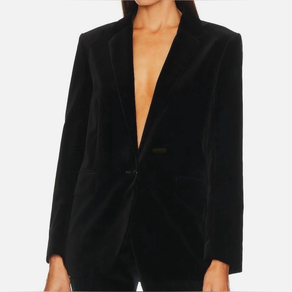 Theory Women's Velvet Black Jacket Size M
